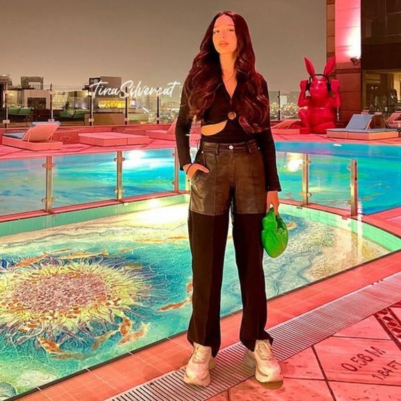 BLOGGER'S FAVE! Zara Black Cut Out Bodysuit Sz L NWOT - Picture 10 of 14